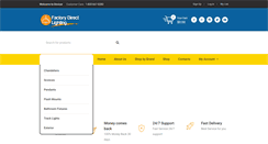 Desktop Screenshot of factorydirectlighting.net